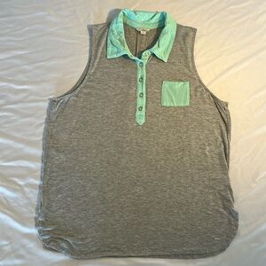 Guess Collared Sleeveless Shirt